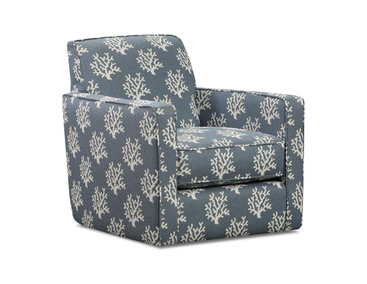 Coral Sand Navy Swivel Glider