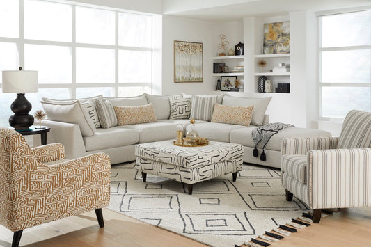 Durango Pewter 5 Piece Sectional