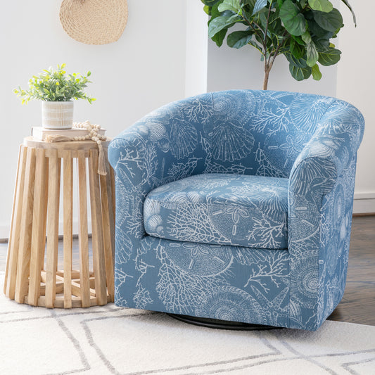 Adella Ocean Swivel Club Chair