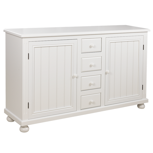 Aruba Cabinet, White with Standard Bead Board Panel