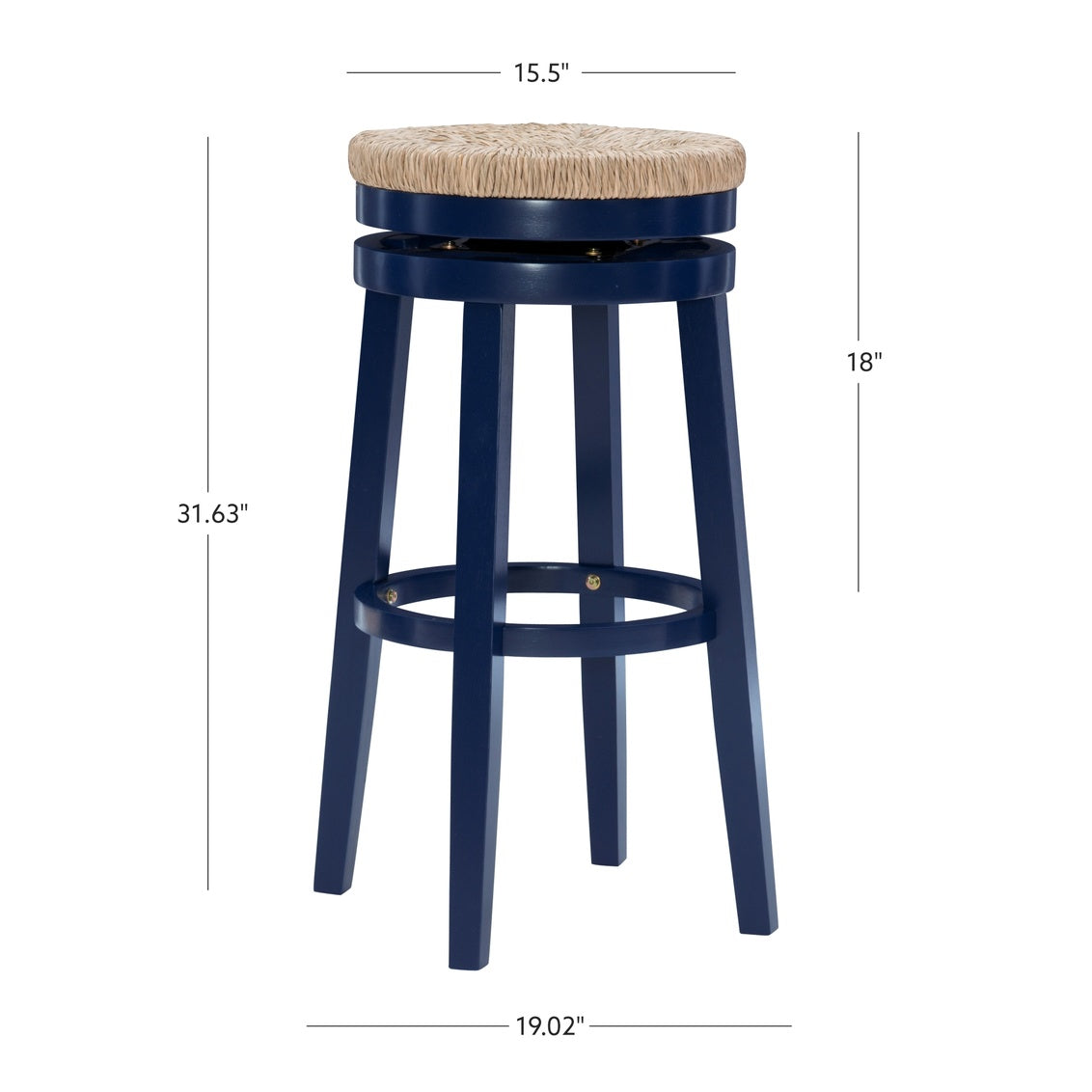 Maya 30" Blue Barstool