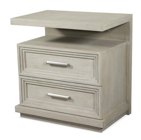Cascade Two-Drawer Nightstand