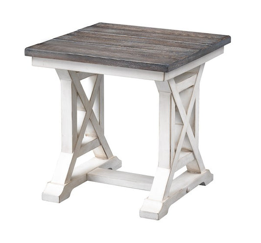 Bar Harbor Cream Two Tone End Table