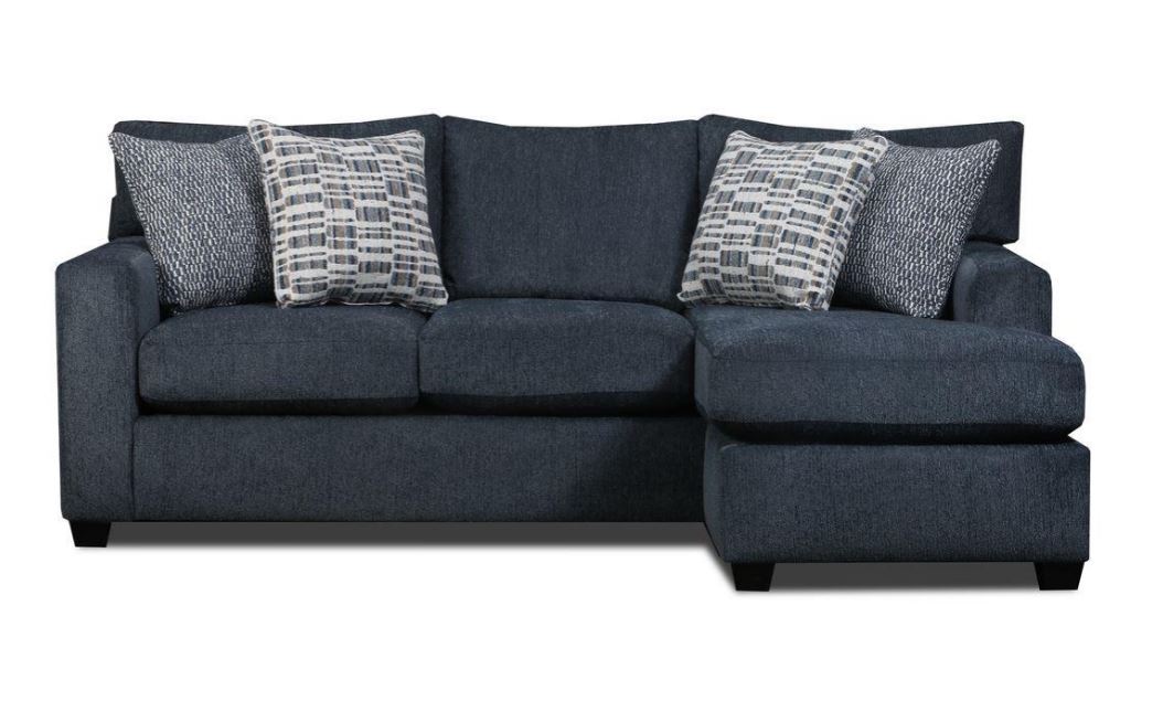 Universal Denim Sofa with Chaise
