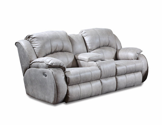Cagney Reclining Power Console Loveseat with Adjustable Headrests
