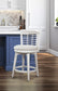 BEACH HOUSE SWIVEL STOOLS WHITE