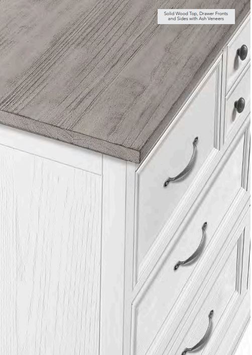 Charleston 3 Drawer Nightstand