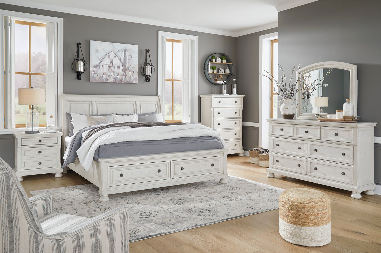 Robbinsdale Six Piece Bedroom with Storage