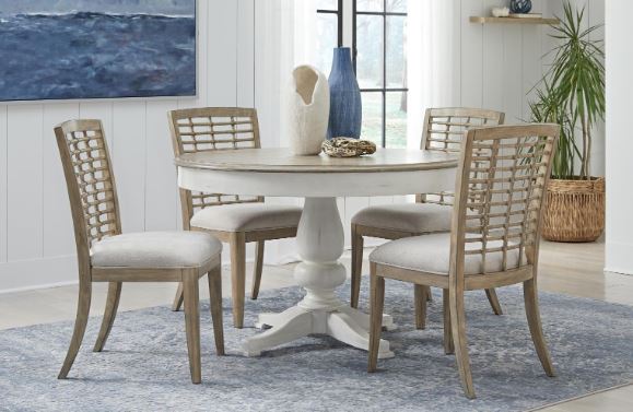 Beach House Round Pedestal Table Set