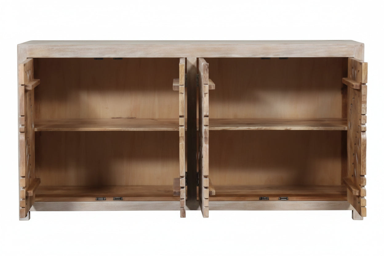 Tropical Breeze Leaf Credenza