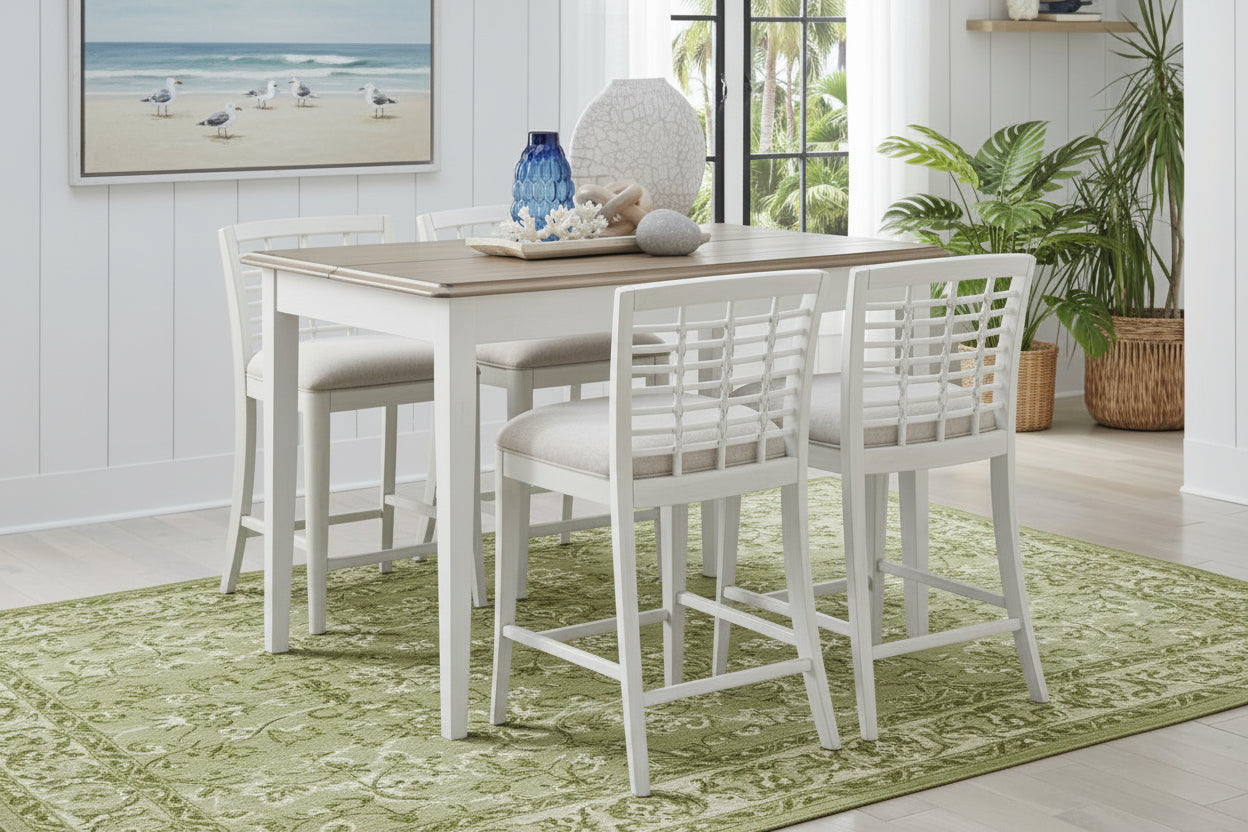 Beach House 5 Piece Counter Height Set