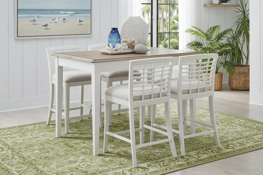 Beach House 5 Piece Counter Height Set