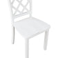 TRELLIS 5 PC DINING SET, TABLE & 4 CHAIRS - WHITE