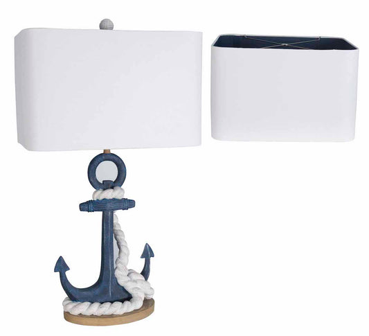 Blue Anchor Table Lamp