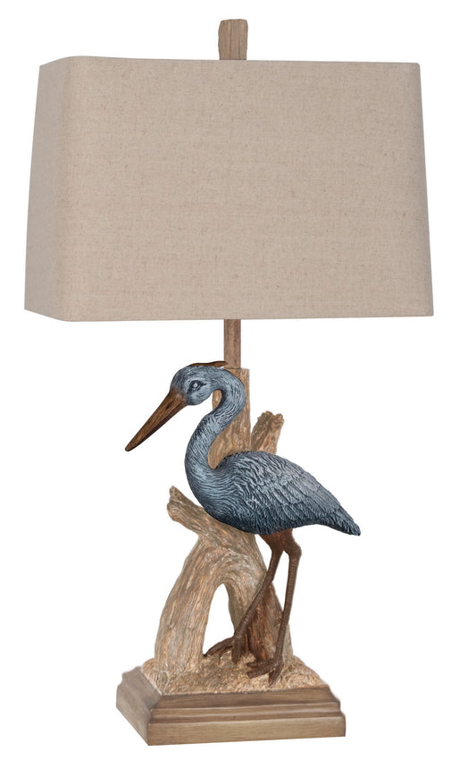 Blue Heron Table Lamp