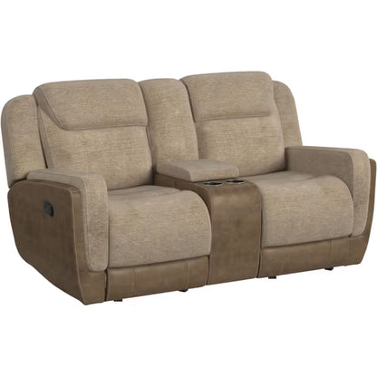 Hornet Motion Sofa, Rocking Console Loveseat & Recliner in Rancho Beige
