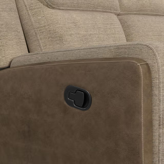 Hornet Motion Sofa, Rocking Console Loveseat & Recliner in Rancho Beige