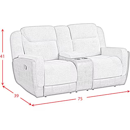 Hornet Motion Sofa, Rocking Console Loveseat & Recliner in Rancho Beige
