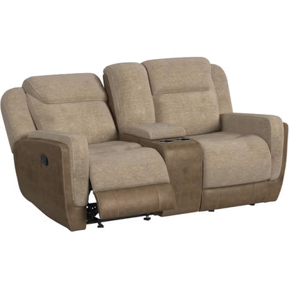 Hornet Motion Sofa, Rocking Console Loveseat & Recliner in Rancho Beige