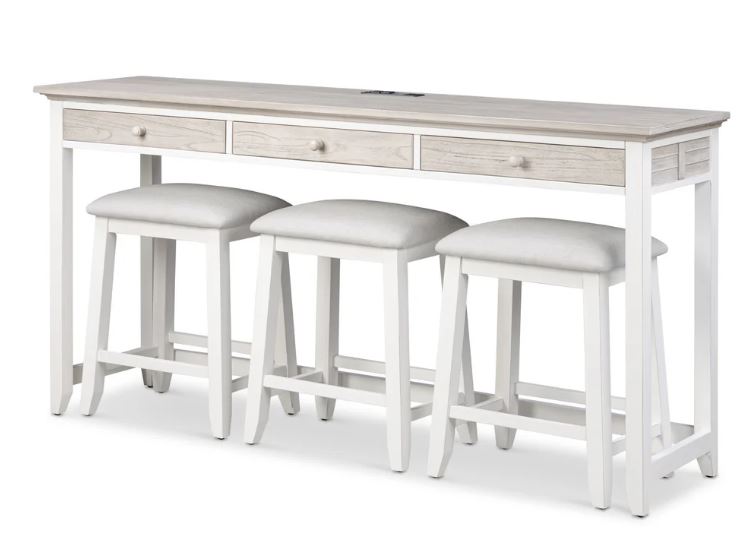 Islamorada Console Table W/Stools