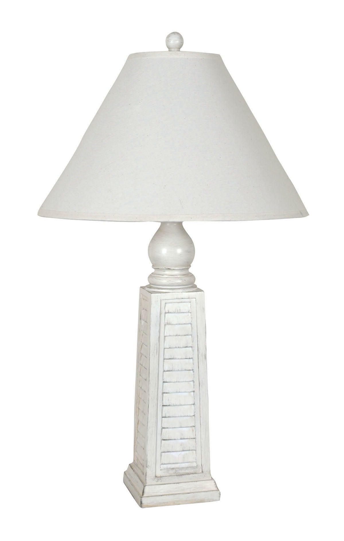White Shutter Table Lamp
