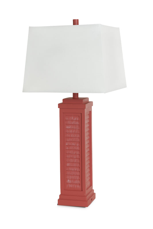 Red Shutter USB Table Lamp