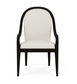Lydia Curved Upholstered Arm Chair