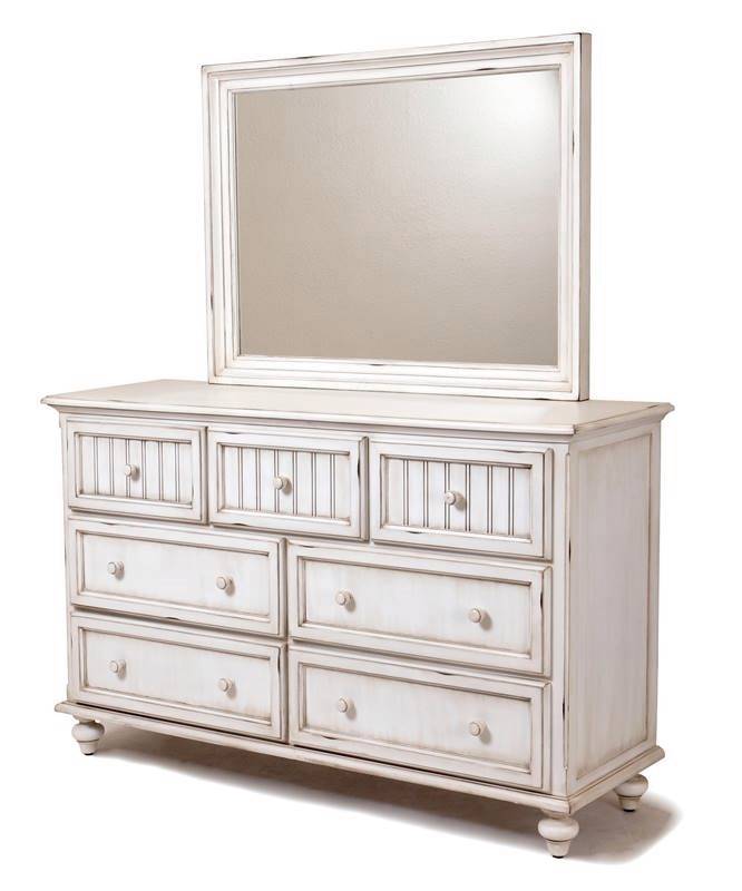 Monaco Bleu or Blanc Dresser and Mirror