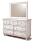 Monaco Bleu or Blanc Dresser and Mirror