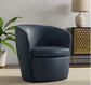 Barolo Leather Swivel Barrel Chair