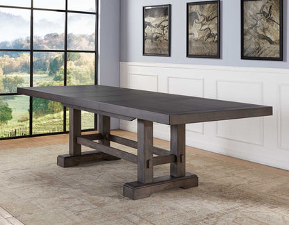 Napa 7 Piece Dining Set Charcoal