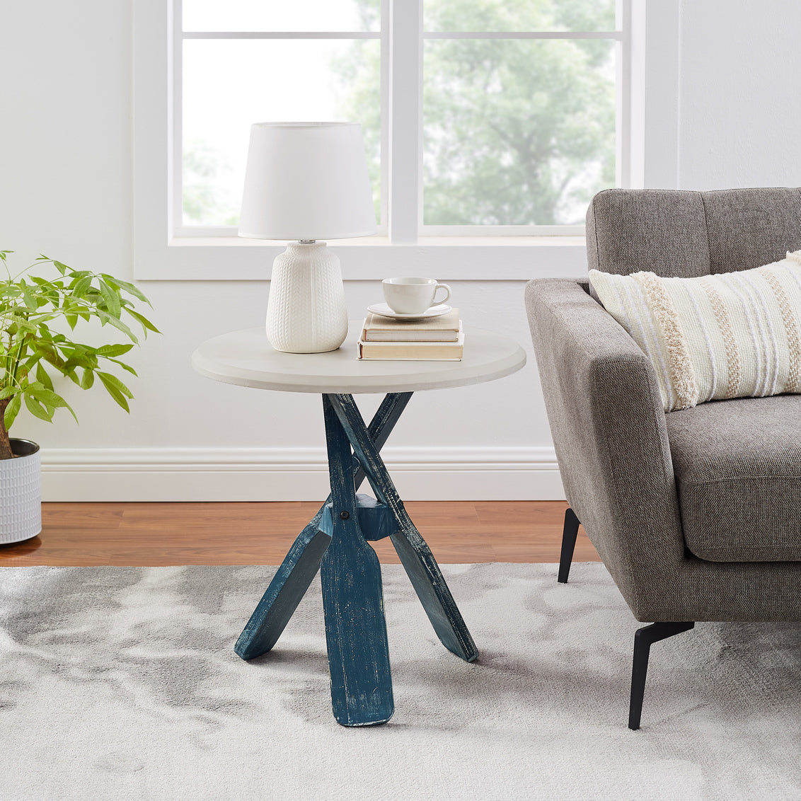 Oar Blue Side Table