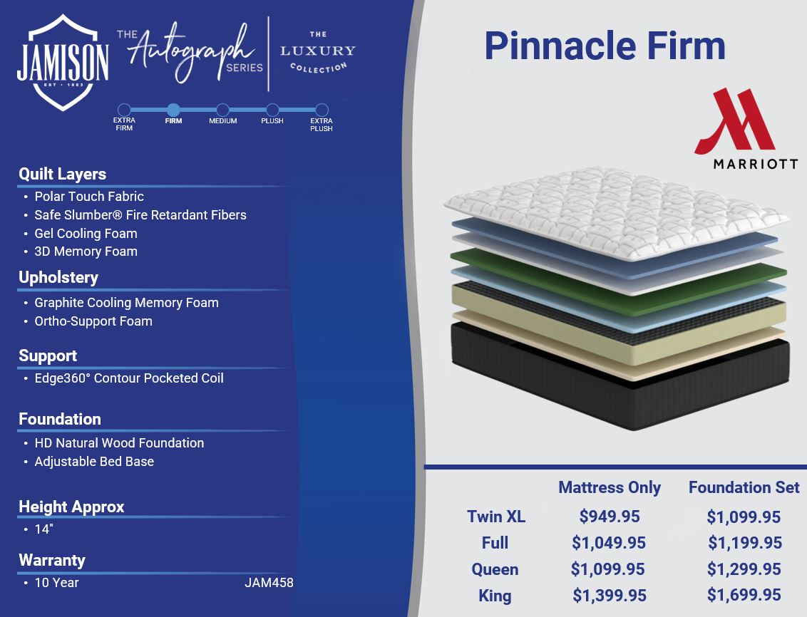 Solstice Autograph Hybrid Series Pinnacle Mattress - Firm