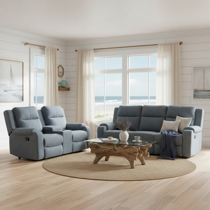 Contour Reclining Sofa, Console Loveseat