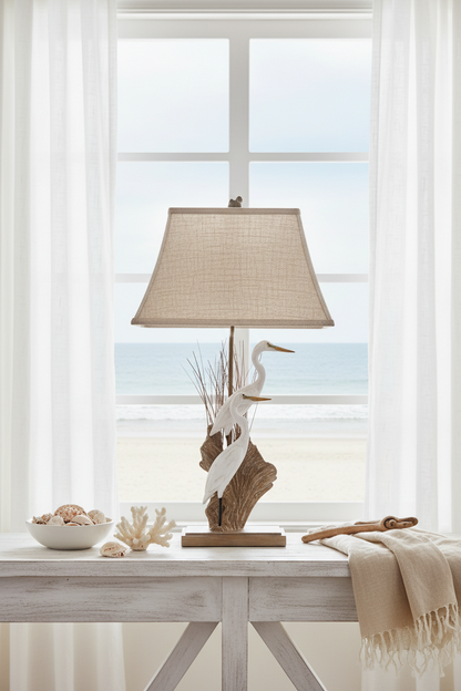 Pair of Egrets Lamp