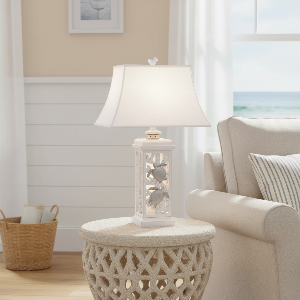 Turtle & Starfish Lamp with Nightlight