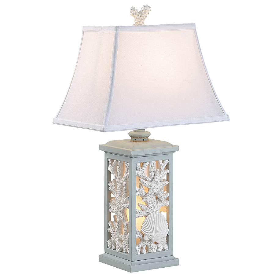 Coral & Shell Lamp