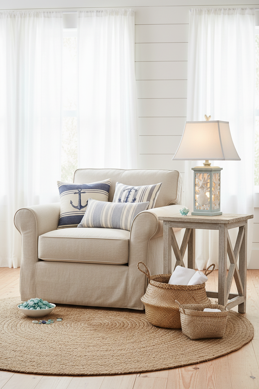 Coral & Shell Lamp