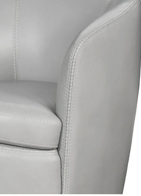 Barolo Leather Swivel Barrel Chair