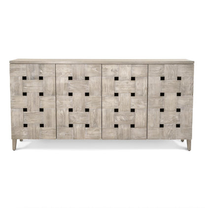 Wooden Weave Console