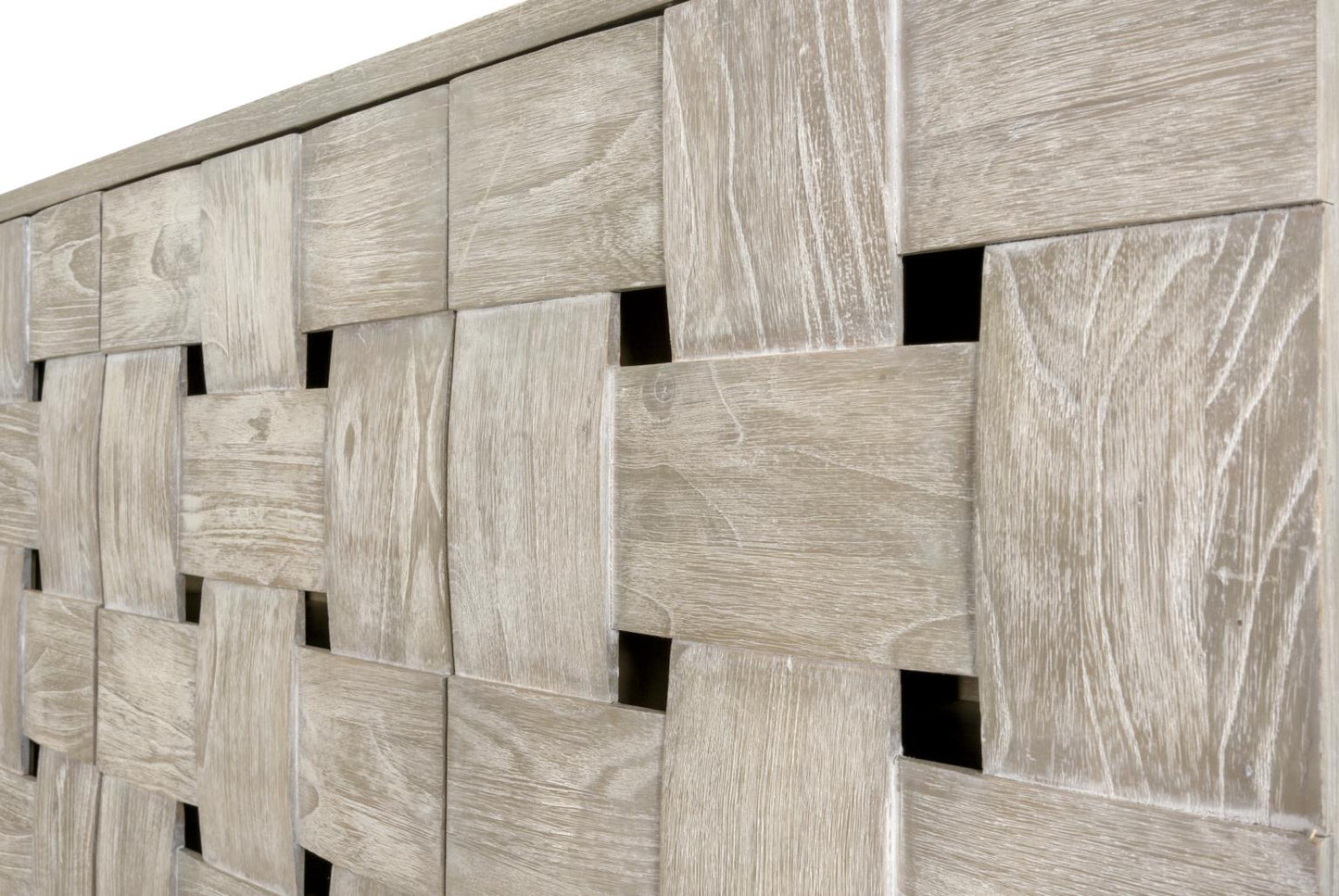 Wooden Weave Console