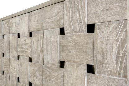 Wooden Weave Console