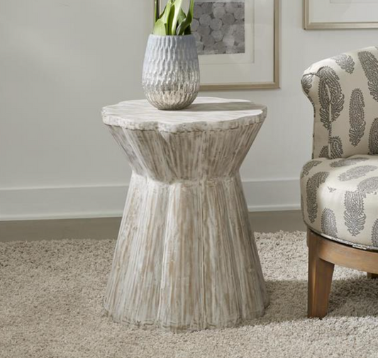 Scalloped Accent Table
