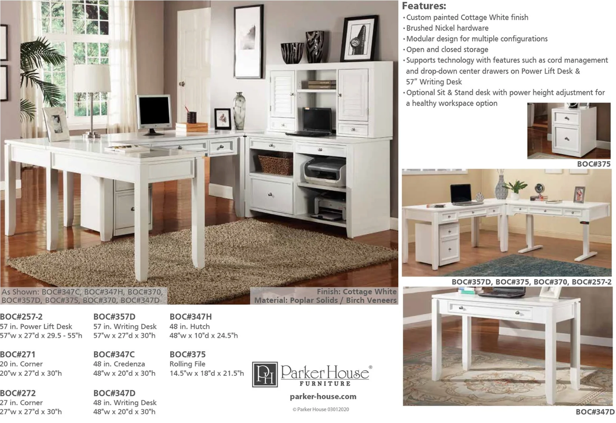 Boca 57" Writing Desk