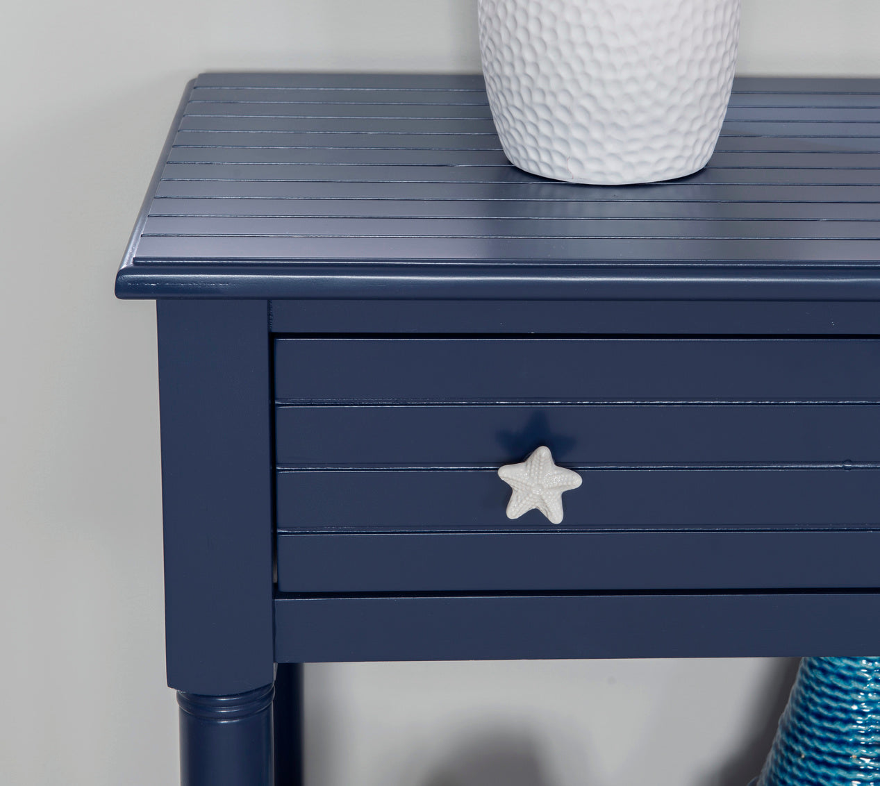 Starfish Navy Accent Table