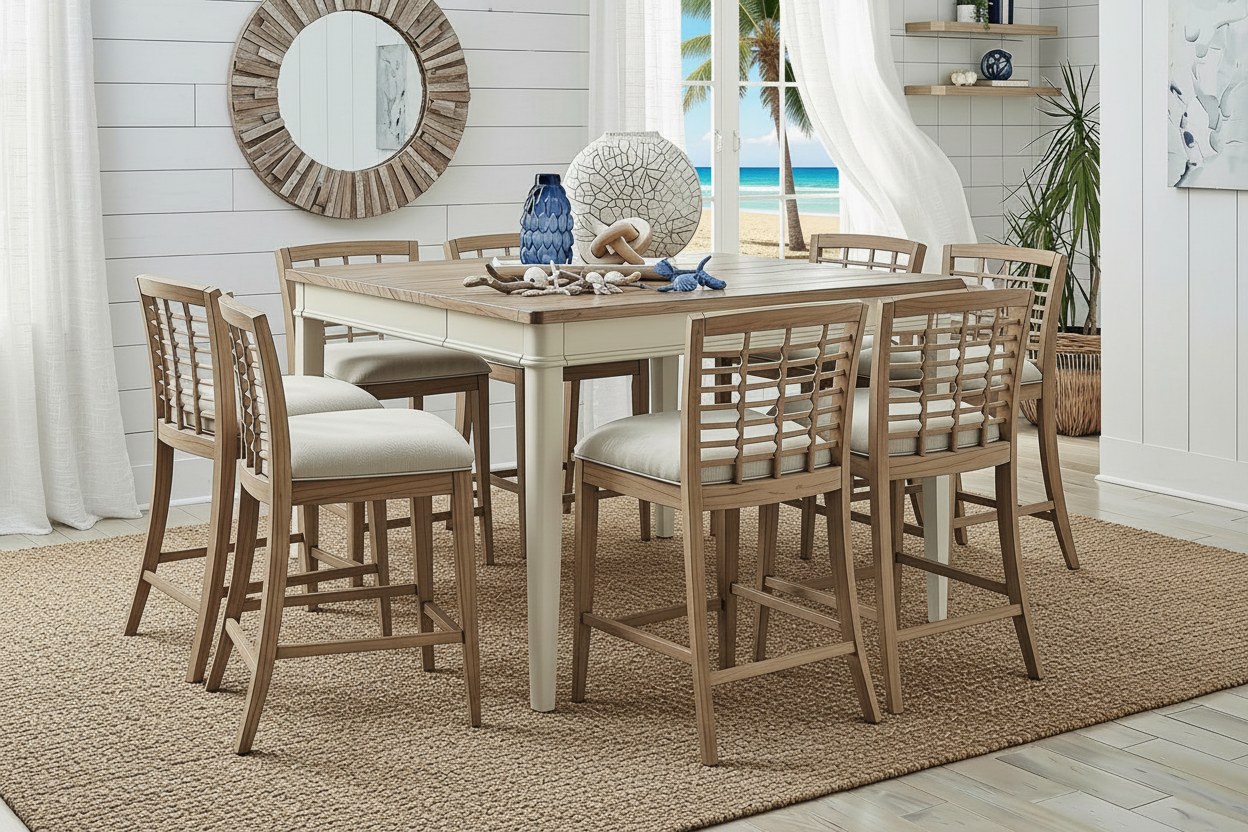 Beach House 5 Piece Counter Height Set