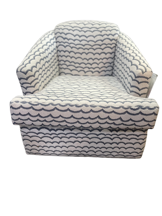 Curvalicious Blue Swivel Glider