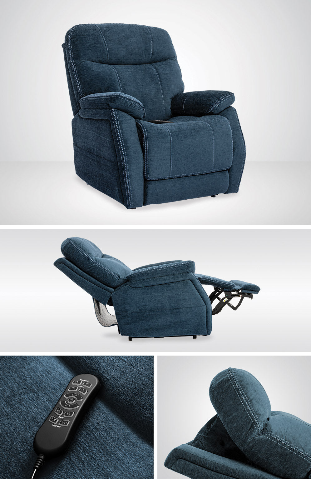 Infi Elite Lift Navy Recliner