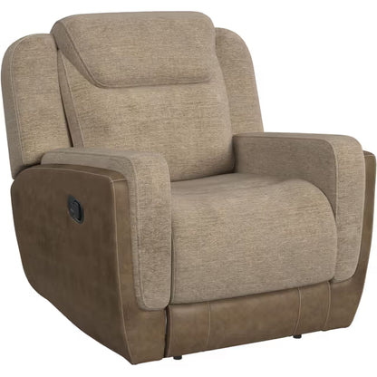 Hornet Motion Sofa, Rocking Console Loveseat & Recliner in Rancho Beige