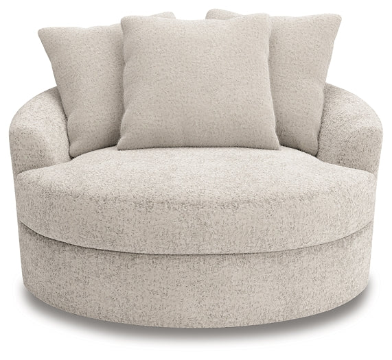 Cuddle Plush Oversized Swivel Accent Chair